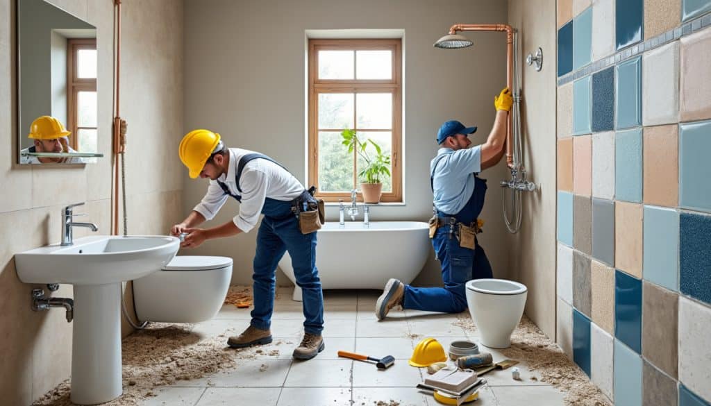 découvrez comment réaliser la rénovation complète d'une salle de bain ancienne avec des étapes clés comme la dépose, la plomberie et le choix des faïences. transformez votre espace avec style et fonctionnalité!