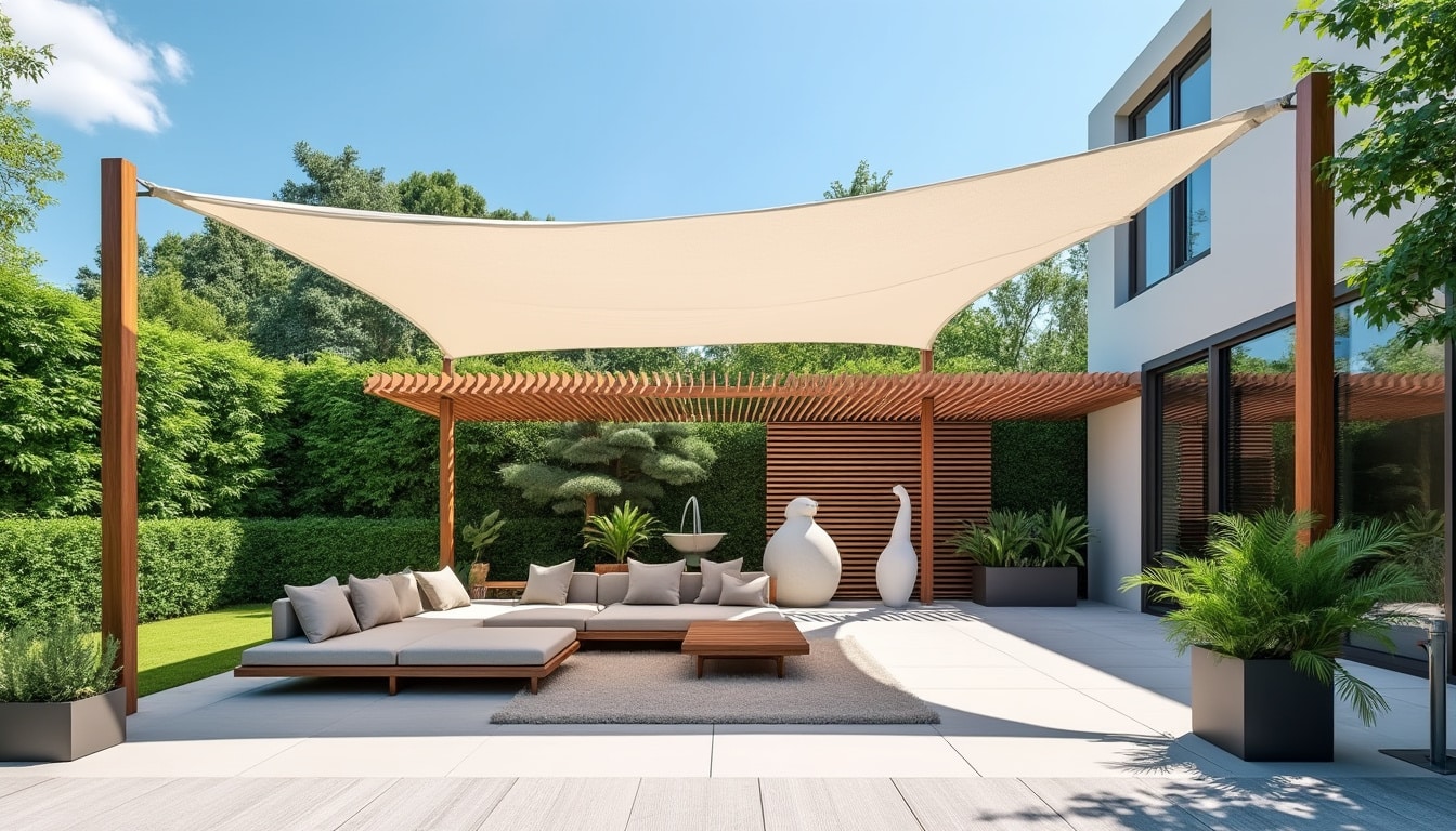 d&eacute;couvrez comment cr&eacute;er facilement un coin ombrag&eacute; dans votre jardin m&ecirc;me sans arbre gr&acirc;ce &agrave; des astuces et solutions pratiques pour profiter de l&rsquo;ext&eacute;rieur en toute fra&icirc;cheur.