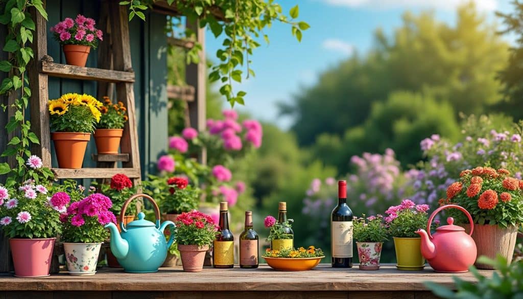 découvrez comment réutiliser des objets du quotidien pour créer une déco de jardin originale et écologique. inspirez-vous de nos idées créatives pour transformer de simples objets en véritables éléments décoratifs pour votre extérieur.