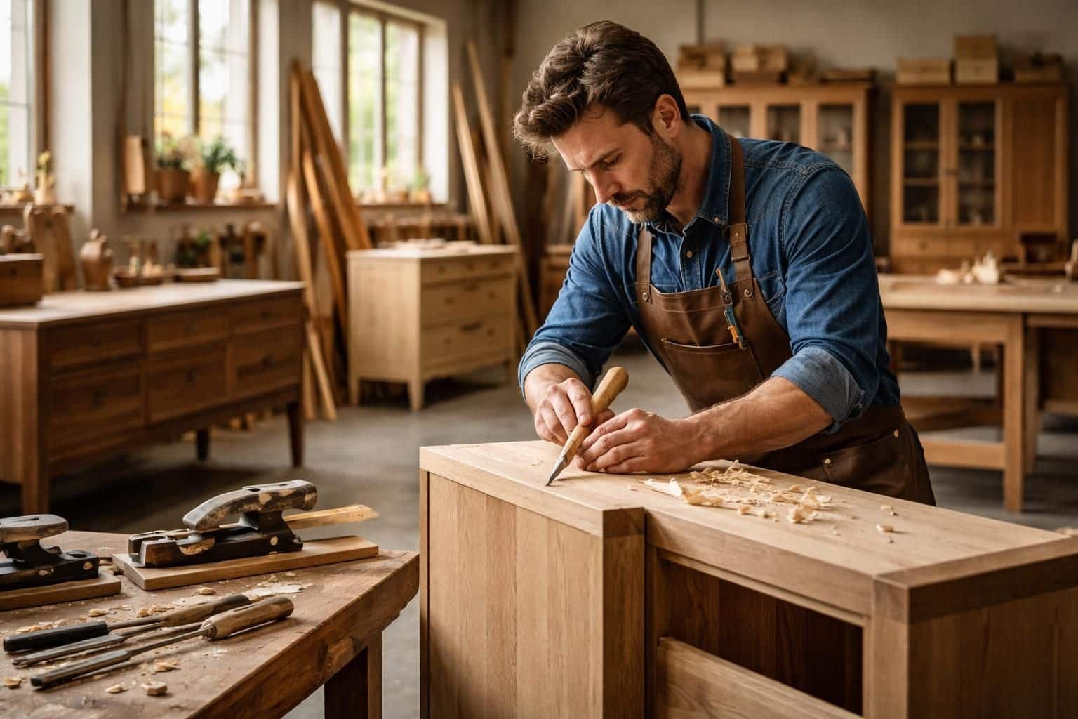 découvrez les avantages de faire appel à un artisan ébéniste pour vos meubles sur mesure : qualité, savoir-faire traditionnel et création personnalisée adaptée à vos besoins.